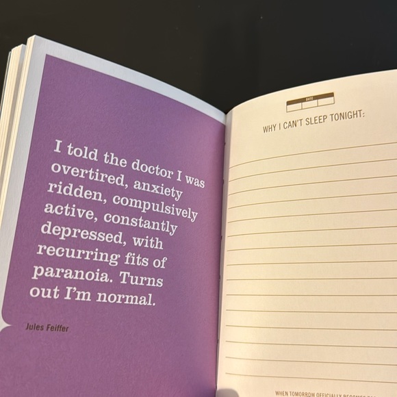 NEW: I Can’t Sleep Journal by Knock Knock - Insomnia - Journaling Self Care - Picture 6 of 13